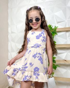 VESTIDO INFANTIL FLORIDO - Código 9290-98