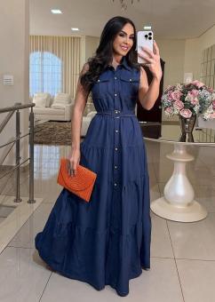 VESTIDO CHEMISE BOTÕES - Código 9336-32