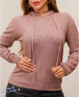 BLUSA COM TOUCA LEVINHA - Código 9419-3