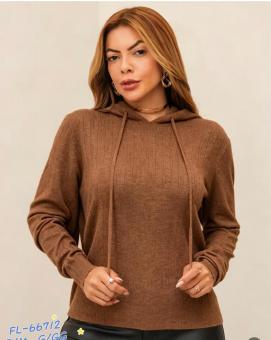 BLUSA COM TOUCA LEVINHA - Código 9419-34