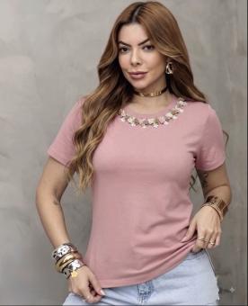 CAMISETA FEMININA FLORIDA - Código 9433-23