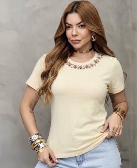 CAMISETA FEMININA FLORIDA - Código 9433-29