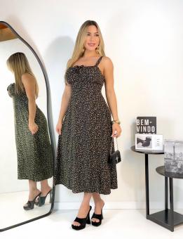 VESTIDO ALÇA FLORES - Código 9443-2